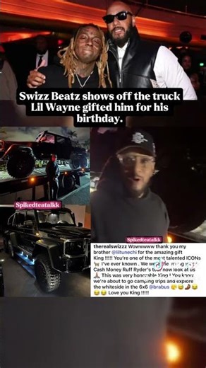 Lil Wayne Surprises Swizz Beatz with a 6x6 Brabus Benz Truck! 💰🔥