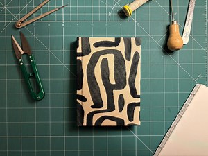 Handmade Upcycled Abstract Print A6 Pocket Notebook - Etsy