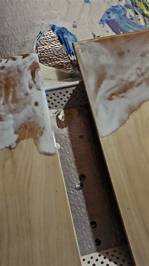 First Attempt: Ocean Wave Resin Pour #epoxy #art