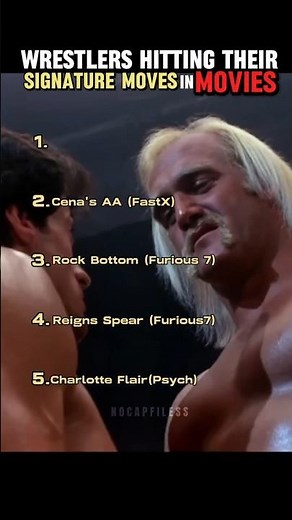 Wrestlers Doing Their Finishers In Movies 😳