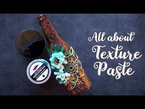 Bottle Decoration Ideas | Bottle Décor | How To Use texture Paste in Bottle | Recycle Wine Bottle