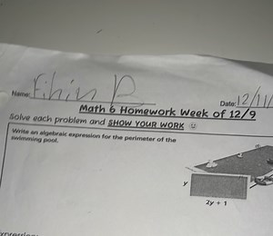 Math 6 Homework Week of 12/9Solve each problem and SHOW Your W... | Filo