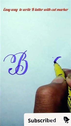 👉 Letter B Calligraphy Tutorial | 2 Creative Ways to Write B 🔥