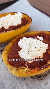 It’s squash season people, and this Lazy Lasagna is one of my favorite things to do with spaghetti squash!! This is my favorite fast and easy dinner that is also high in protein and SO good. My entire family loves it! Lazy Lasagna 2 medium spaghetti squash avocado oil salt, pepper, garlic 1 lb ground beef 1 jar pasta sauce cottage cheese 1. Start by preheating the oven to 400. 2. Cut each spaghetti squash in half and scoop out the seeds. 3. Spray or coat in avocado oil and seasoning. 4. Put face