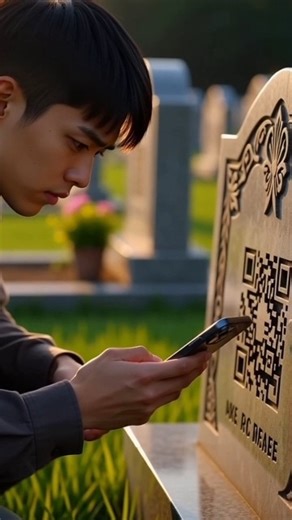 why Japanese people print QR code on grave