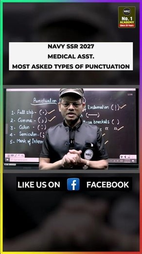 Navy SSR Medical Assistant English | Navy SSR Most Asked Punctuation Questions | Navy SSR Tricks