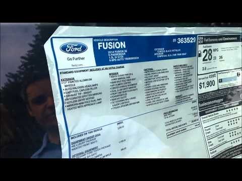 How to Understand a New Ford Window Sticker