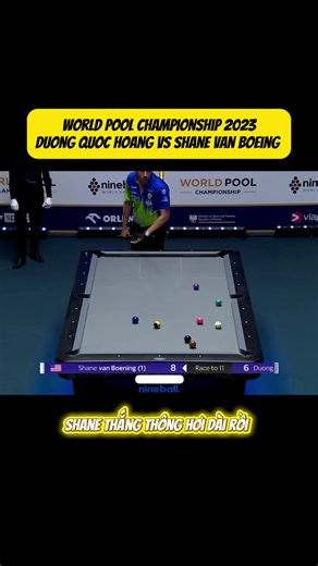 World Pool Championship 2023: Duong Quoc Hoang vs Shane Van Boening