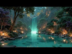 Zen Ambient Music | Healing Soundscape for Stress Relief & Inner Peace | Fantasy Waterfall