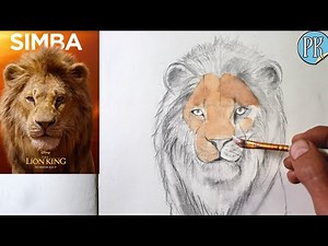 How to draw and color Lion( SIMBA) from Mufasa the lion king || part 2