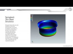 Springback thin sheet simulation | metal forming