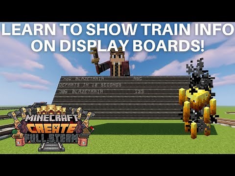 CreateMod - DisplayBoard Train Information Tutorial
