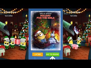 Minion Rush New Special Mission HOLIDAY FOR THE GIRLS gameplay Walkthrough iOS / android