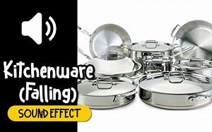 厨具 倒塌 跌落 金属 厨房 音效 (HQ)