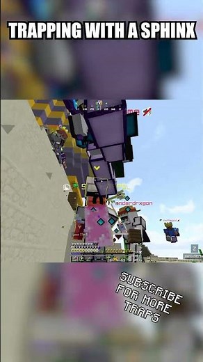 using a sphinx to trap them😭🛕 #minecraft #trapping #shorts