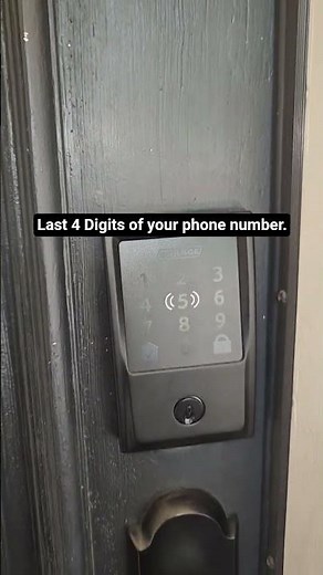 Schlage Electronic Lock How to operate.