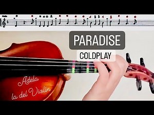 PARADISE, VIOLÍN, COLDPLAY. (PARTITURA+AUDIO)