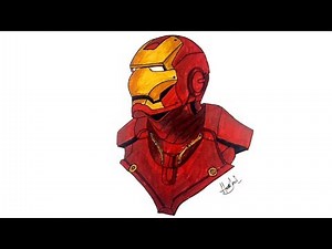 Iron Man Drawing And Coloring | Avengers | Easy Iron Man Drawing For Beginners.