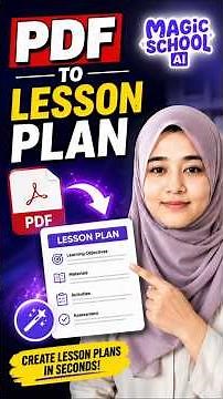 PDF to Lesson Plan in 30 Seconds with MagicSchool AI | 🔥 Save Hours of Planning with MagicSchool AI