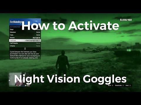 How to Activate Night Vision Goggles in GTA V Online XBOX/PS4