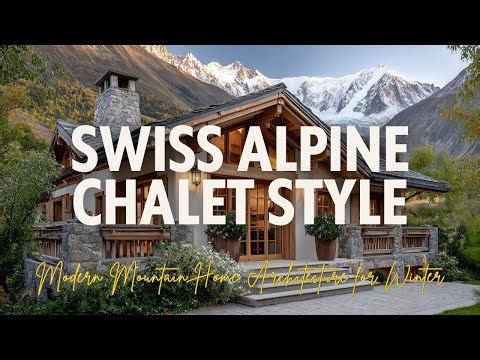 Swiss Alpine Chalet Style Modern Mountain Home Architecture for Winter​