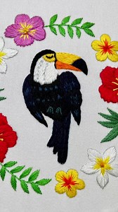 DIY Birds Embroidery kit | Hand Embroidery. #stitch #embroideryart #embroiderydesign #embroideryflowers #handmadewithlove #embroidery #houseplants #embroiderywork #embroideryhoop | Charmaine Azoulay