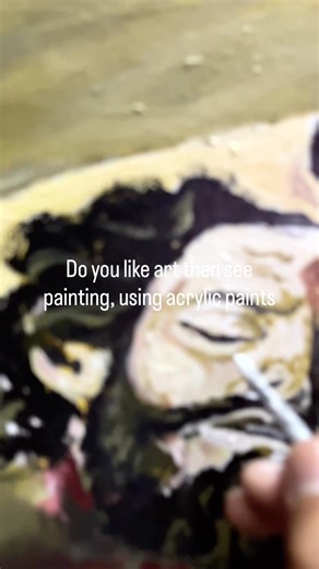 Do you like art then see painting, using acrylic paints.#art #new #painting #artwork #reels #youtube