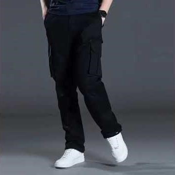 Men’s Large‑Pocket Tactical Cotton Pants – Outdoor Jogging.