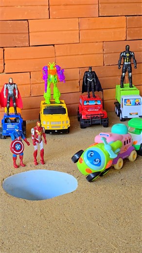 Big Bus Pushing Bus Car And Helicopters Cute Car Into Pit #jcb #shorts