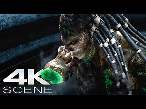 Mega Predator Final Fight (4K Blu-ray) Death Scene - The Predator Clip [2018]