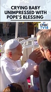 MOMENT: Baby Cries As Pope Leo XIV Tries To Bless Her Outside Notre-Dame Cathedral | N18G