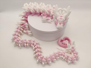 Light Heart Dragon – Articulated 3D Printed Flexi Dragon Fidget Toy, Fantasy Gift - Etsy