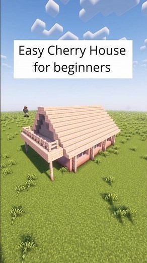 Minecraft Easy Cherry House for beginners #minecraft
