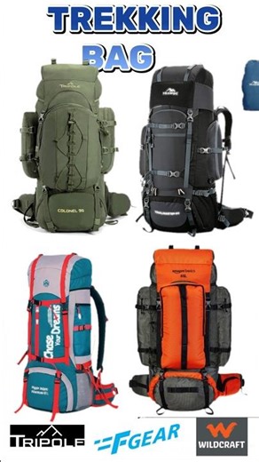 Top 5 Best Trekking Bag Under 1000⚡Best Bags for Hiking /Camping/Trekking #hiking#shrots #hiking