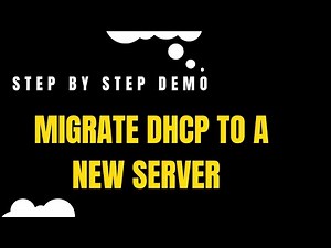 How to Migrate Windows DHCP Server to a new server