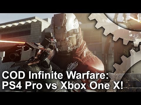 [4K] Call of Duty Infinite Warfare: Xbox One X vs PS4 Pro Graphics Comparison + Frame-Rate Test