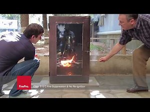 FirePro - Class B & C Fire Suppression Test No Re-ignition