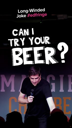 Long-winded joke #darrenwalshpuns #beer Come see me live, link in comments 👇 | Darren Walsh Puns