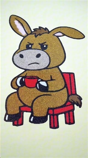 #sandart #asmr #grumpy #donkey