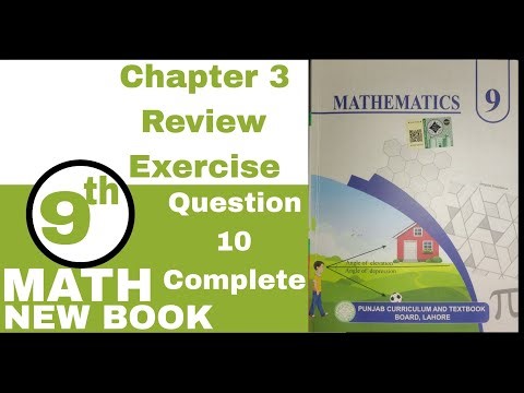 Review Exercise chapter 3 || Class 9 Math New Book || Unit 3 Review Exercise || Question 10 Class 9