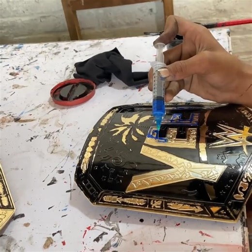 Unbelievable! Full Handmade WWE Title Belt Creation Process! #WWEBelt #HandmadeBelt #WWECraft #ChampionBelt #DIYWWE | My mini shorts