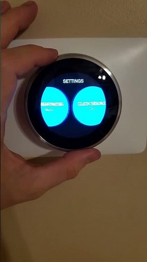 Nest Thermostat - Change screen brightness and toggle click sound on/off