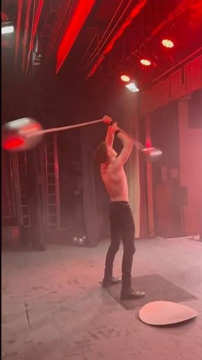🔥 BTS - Circus Strongman Power-Juggler Strength Trick with Daniel Teplitski | The Velvet Burlesque™