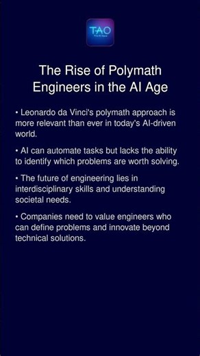 The Rise of Polymath Engineers in the AI Age