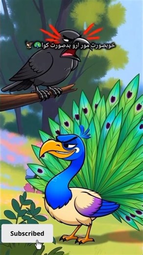 خوبصورت مور اور بدصورت کوا 🦚🦅 | سبق آموز کہانی | Emotional Animal Story in Urdu#viralstory