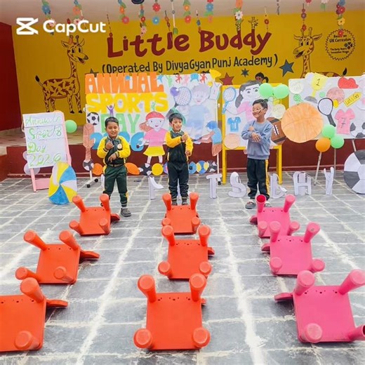 Ready, Set, Arrange! 🏁🪑 The “Arrange the Messed Up Chair” game was full of excitement and learning! Our preschoolers worked together to organize the chairs perfectly. Proud of our responsible little stars! 🌈👏 #littlebuddyinternationalpreschool #activitiesbasedlearning🌹🙏 #sportsmeet2026😊 #learningthroughplay