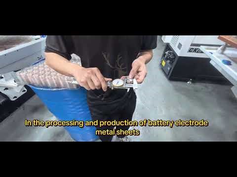 In the processing and production of battery electrode metal sheets