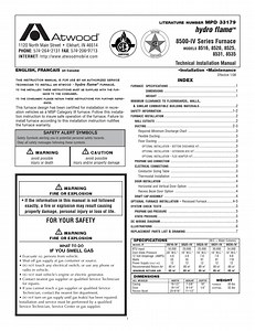 Hydro Flame Furnace Hf 8012 Manual