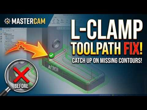 Mastercam Toolpath Correction | Real CNC Training Workflow #Mastercamfix #Toolpathfix #CNCTraining