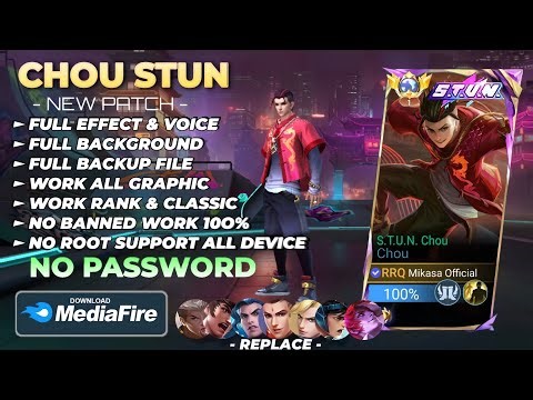 NEW Script Skin Chou STUN No Password | Full Effect Voice | Patch Terbaru